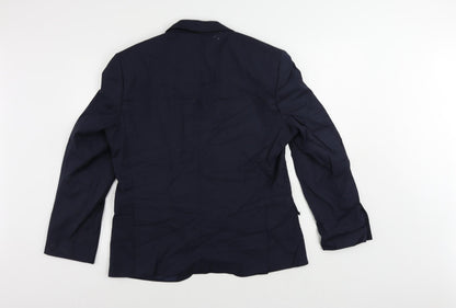Mens UK Size 40 Marks and Spencer Regular Blue Suit Jacket