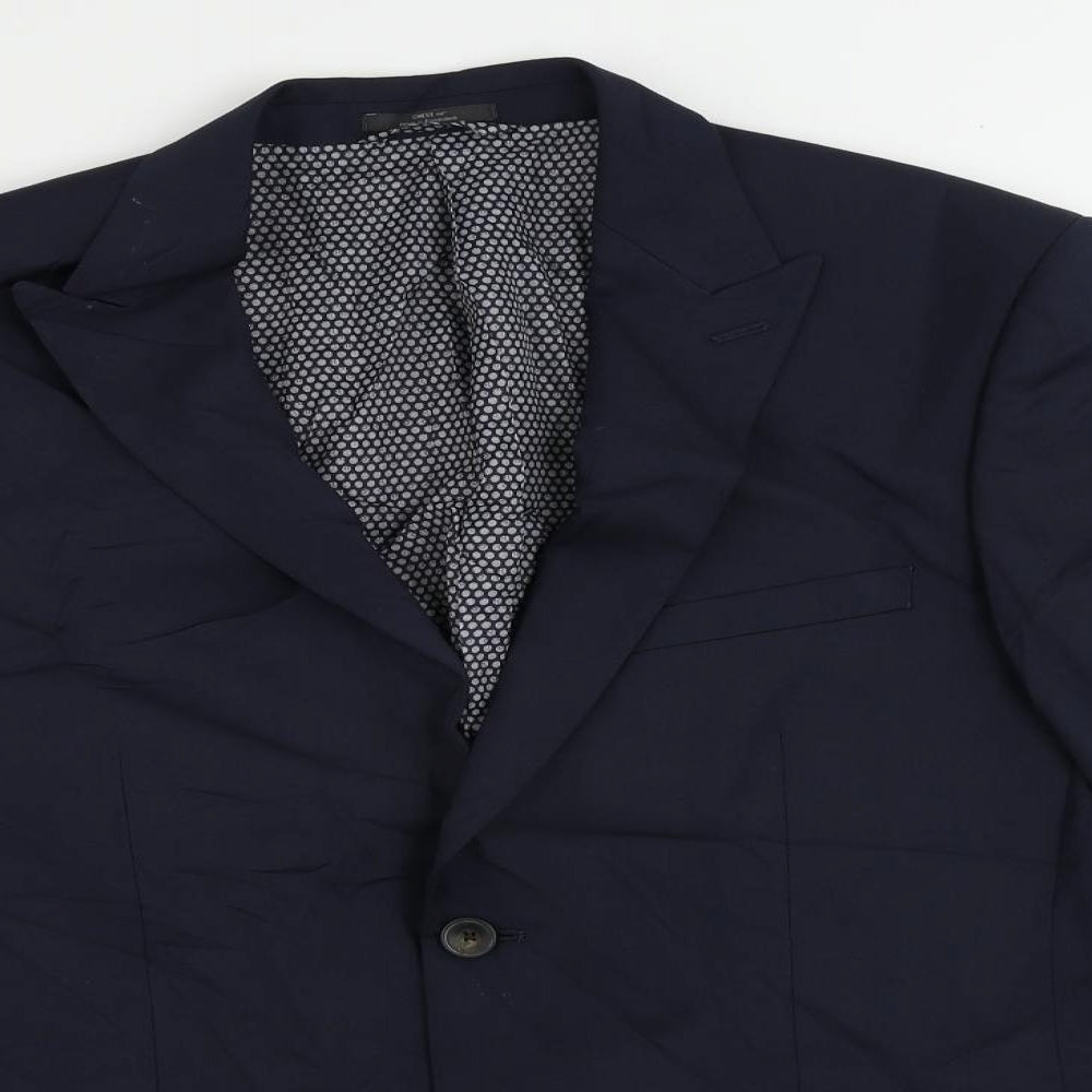 Mens UK Size 40 Marks and Spencer Regular Blue Suit Jacket
