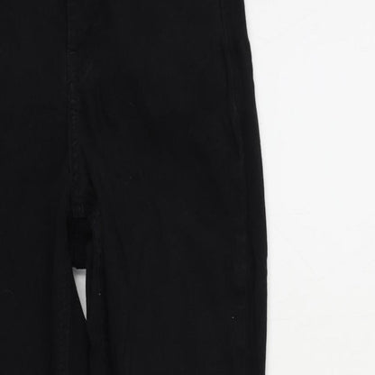 Topshop Womens Black Cotton Skinny Jeans Size 25 in L32 in Regular Zip