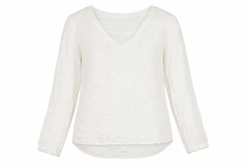 Womens UK Size 10 H&M White Basic Blouse