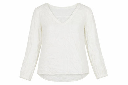 Womens UK Size 10 H&M White Basic Blouse