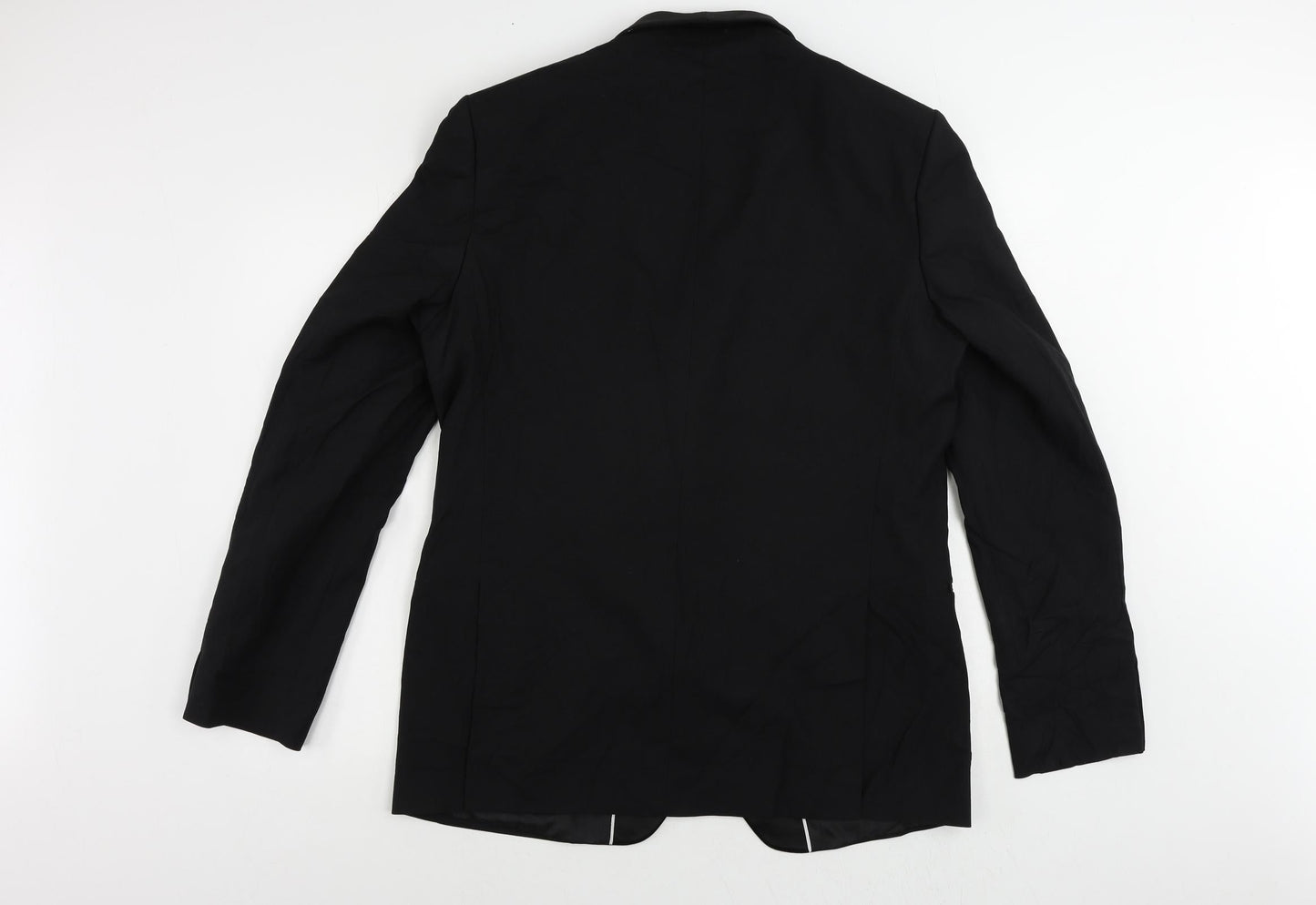 Mens UK Size 44 Marks and Spencer Regular Black Suit Tuxedo
