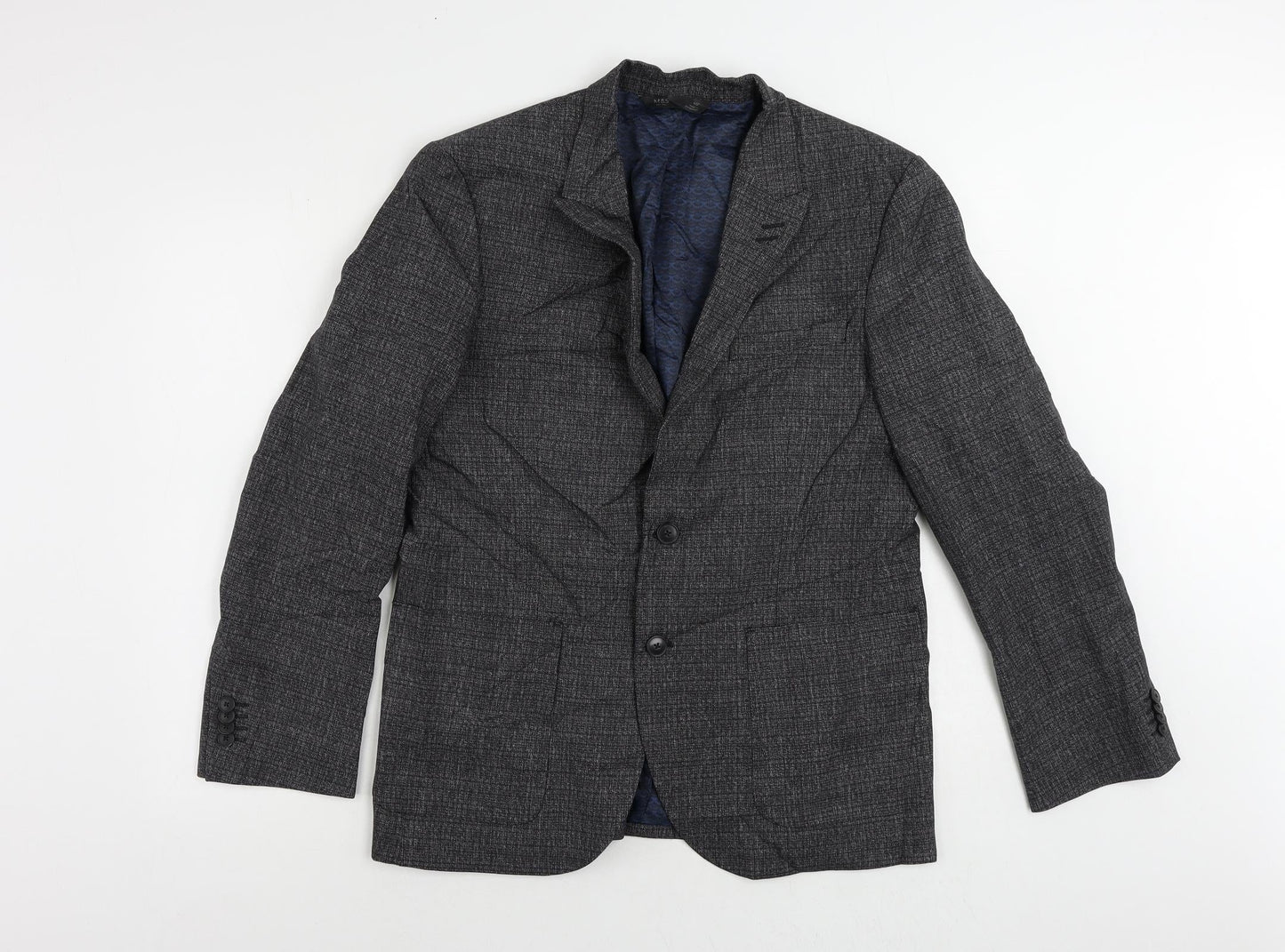 Mens UK Size 40 Marks and Spencer Regular Grey Suit Jacket