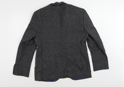 Mens UK Size 40 Marks and Spencer Regular Grey Suit Jacket