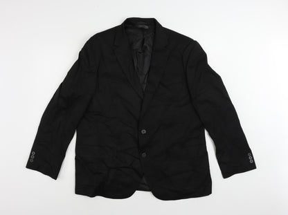 Mens UK Size 44 Marks and Spencer Regular Black Suit Jacket