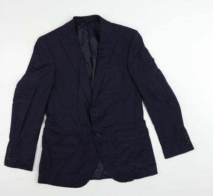 Mens UK Size 40 Marks and Spencer Regular Blue Suit Jacket
