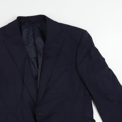 Mens UK Size 40 Marks and Spencer Regular Blue Suit Jacket