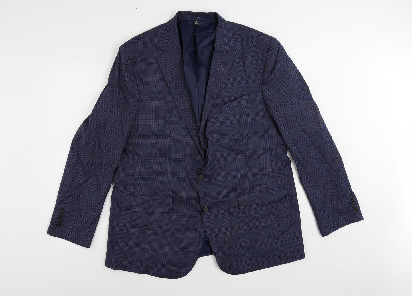 Mens UK Size 44 Marks and Spencer Regular Blue Suit Jacket