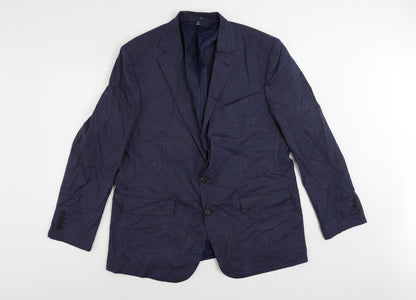 Mens UK Size 44 Marks and Spencer Regular Blue Suit Jacket