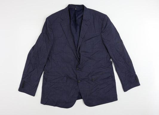 Mens UK Size 44 Marks and Spencer Regular Blue Suit Jacket