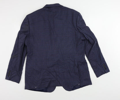 Mens UK Size 44 Marks and Spencer Regular Blue Suit Jacket