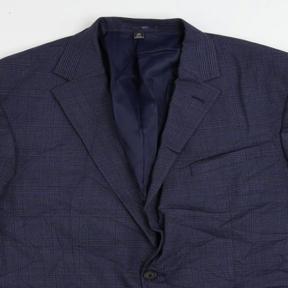 Mens UK Size 44 Marks and Spencer Regular Blue Suit Jacket
