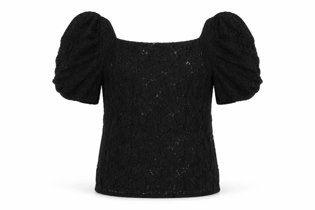 Womens UK Size L River Island Black Basic Blouse