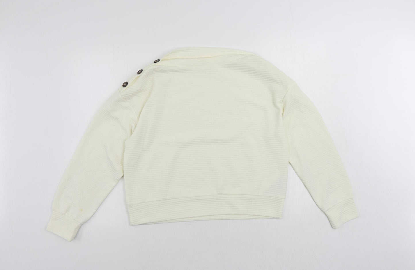 Womens UK Size S H&M Ivory Basic Blouse
