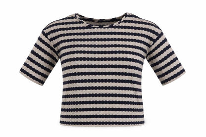Womens UK Size S Oasis Blue Basic T-Shirt