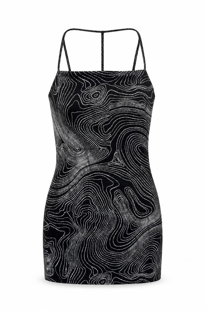 Divided by H&M Womens Black Geometric Polyester Bodycon Size M Cowl Neck Pullover - Glitter