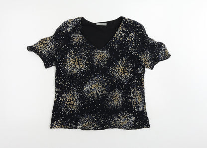 Womens UK Size 12 Marks and Spencer Blue Basic Blouse
