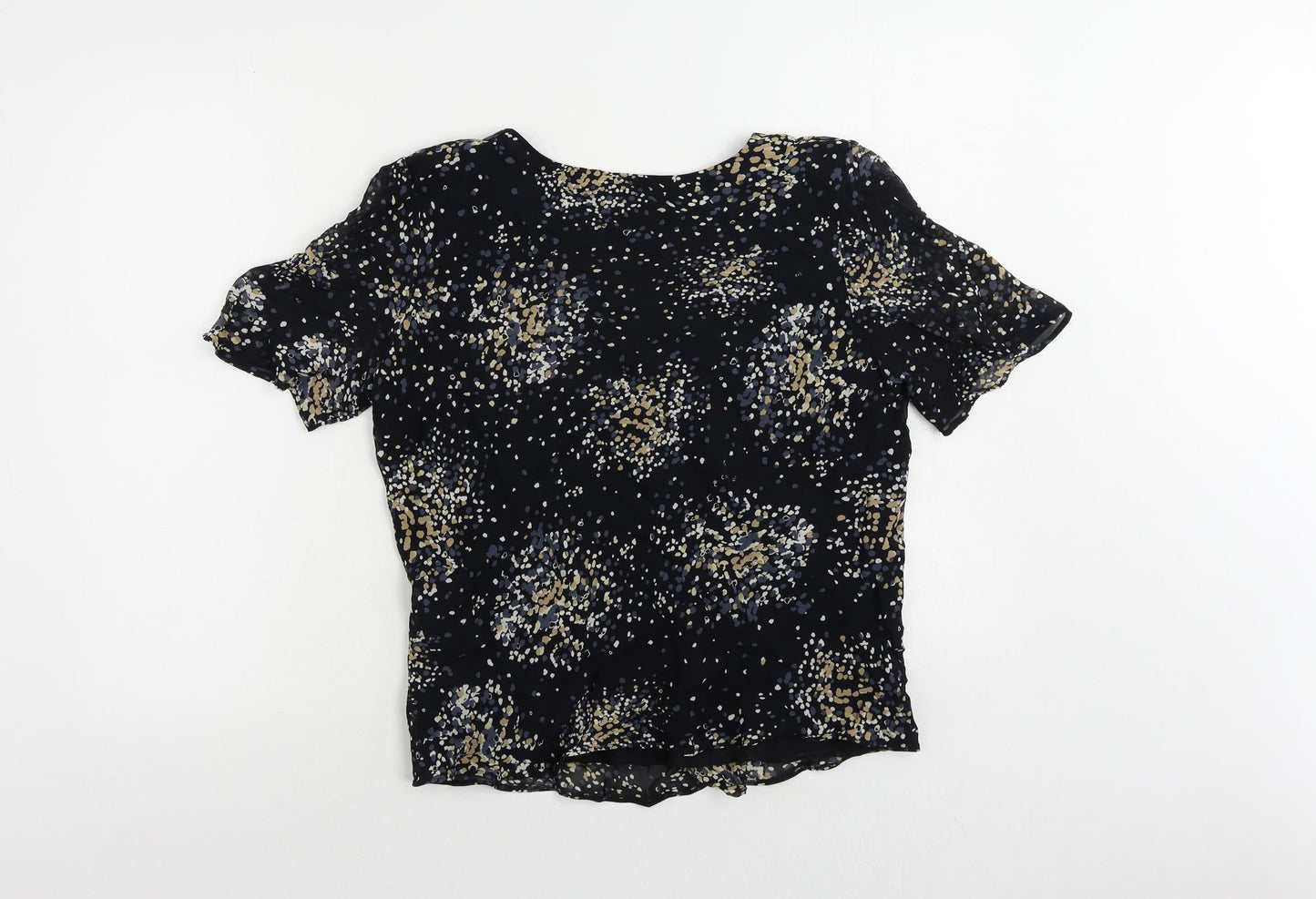 Womens UK Size 12 Marks and Spencer Blue Basic Blouse