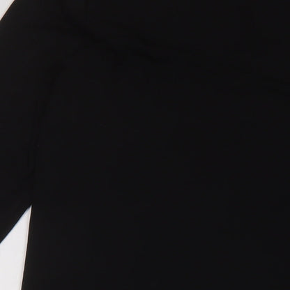 Womens UK Size M H&M Black Tunic Blouse