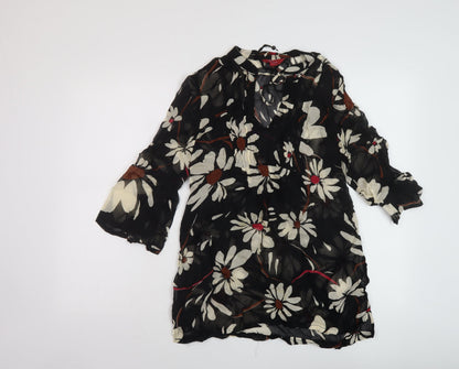 Womens UK Size 8 Monsoon Black Basic Blouse
