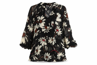 Womens UK Size 8 Monsoon Black Basic Blouse
