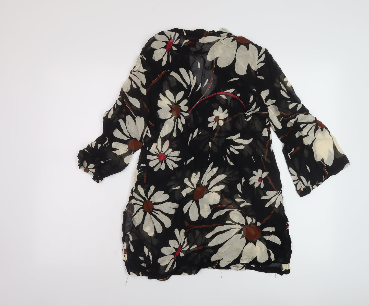 Womens UK Size 8 Monsoon Black Basic Blouse
