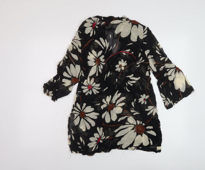Womens UK Size 8 Monsoon Black Basic Blouse