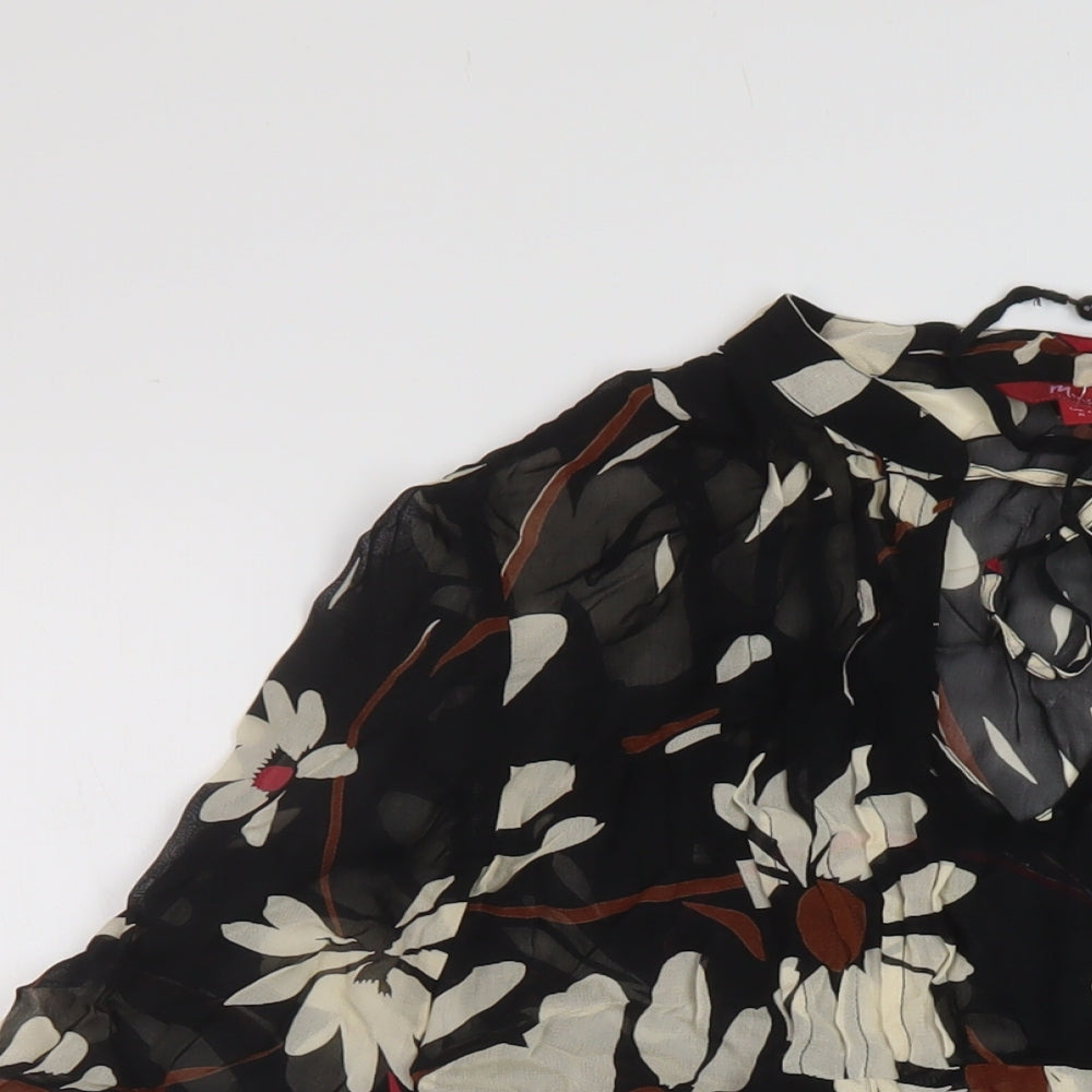 Womens UK Size 8 Monsoon Black Basic Blouse