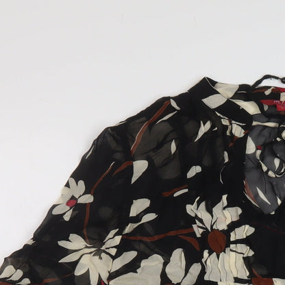Womens UK Size 8 Monsoon Black Basic Blouse
