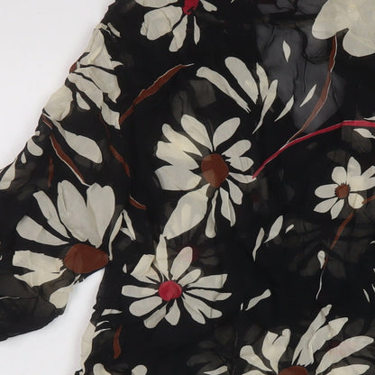 Womens UK Size 8 Monsoon Black Basic Blouse