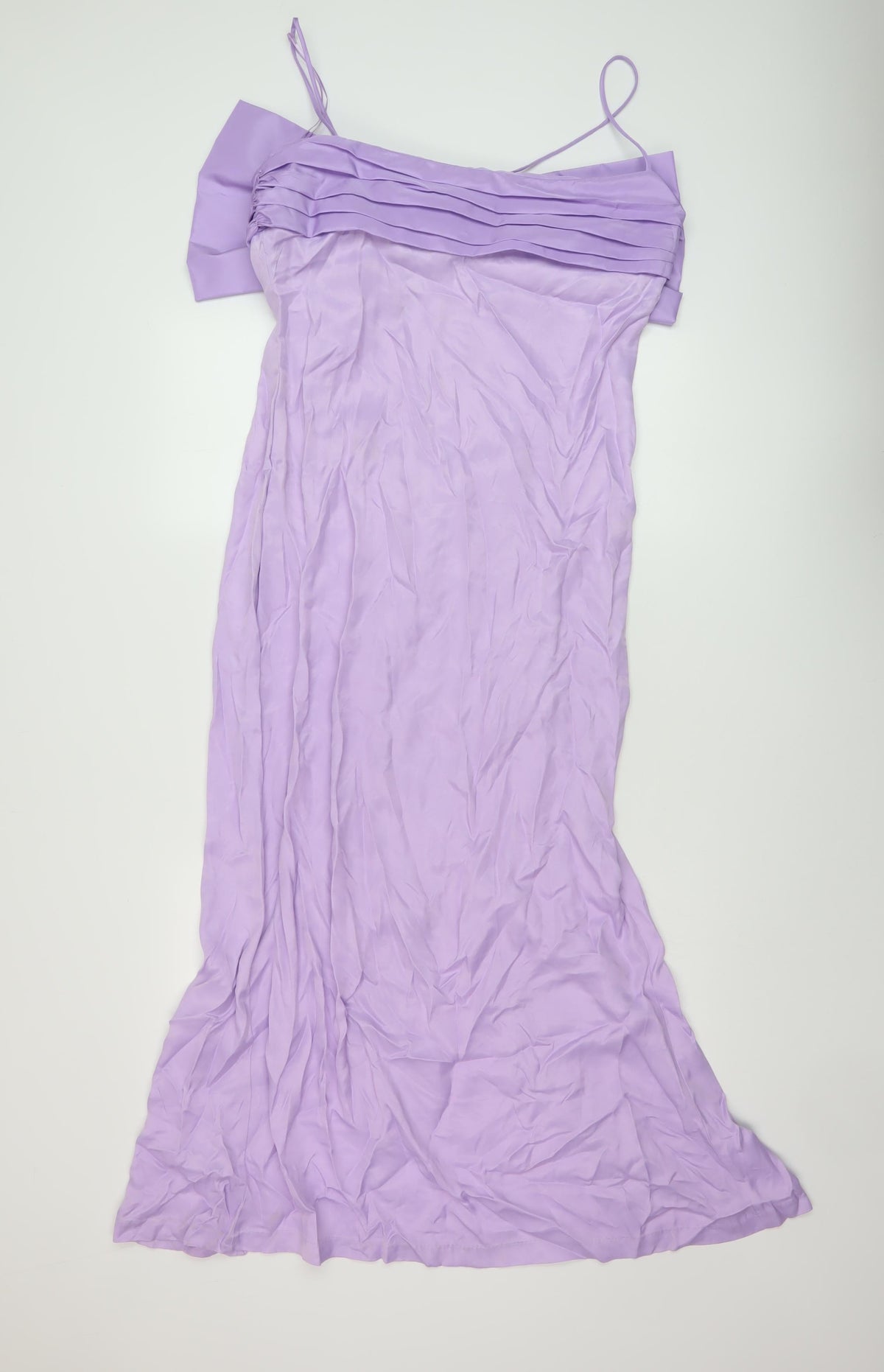 Zara Womens Purple Polyester Maxi Size L Square Neck Zip