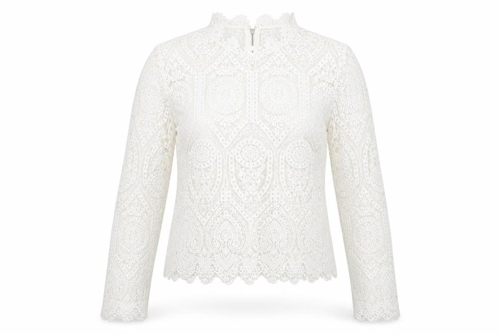 Womens UK Size 8 Lipsy Ivory Basic Blouse