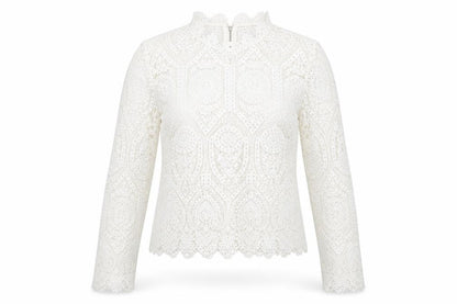 Womens UK Size 8 Lipsy Ivory Basic Blouse