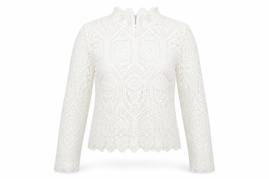 Womens UK Size 8 Lipsy Ivory Basic Blouse