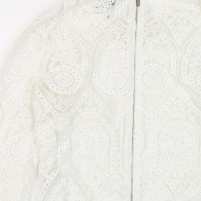 Womens UK Size 8 Lipsy Ivory Basic Blouse