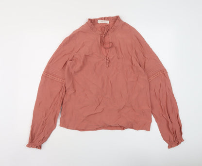 Womens UK Size 8 Per Una Pink Basic Blouse
