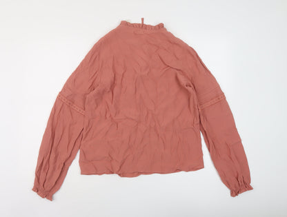 Womens UK Size 8 Per Una Pink Basic Blouse
