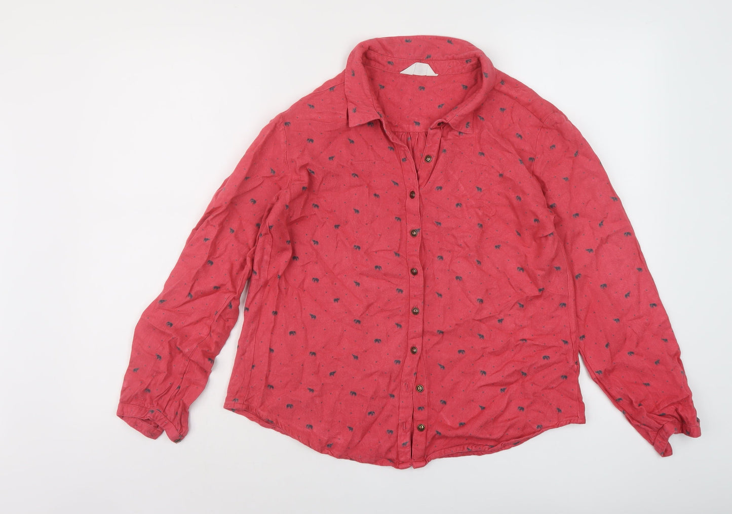 Womens UK Size 10 Nomads Pink Basic Blouse