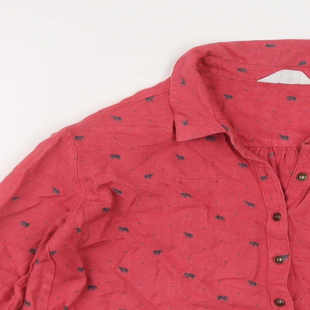 Womens UK Size 10 Nomads Pink Basic Blouse
