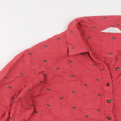 Womens UK Size 10 Nomads Pink Basic Blouse