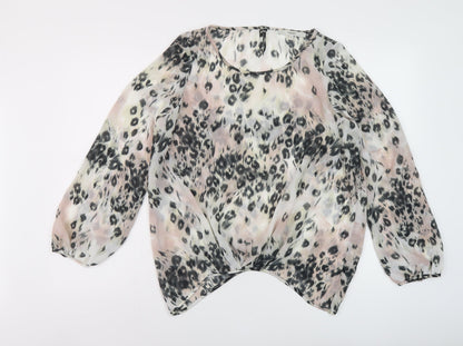 Womens UK Size 8 NEXT Multicoloured Basic Blouse