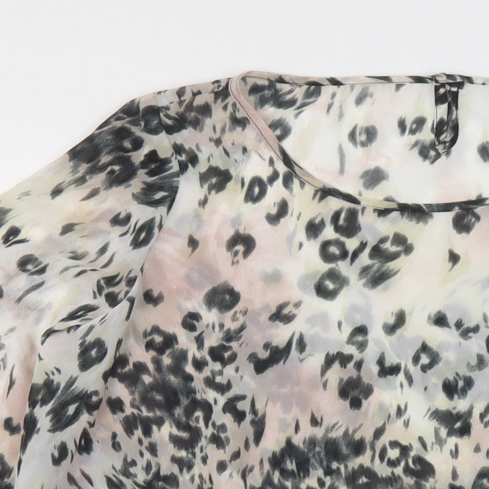 Womens UK Size 8 NEXT Multicoloured Basic Blouse