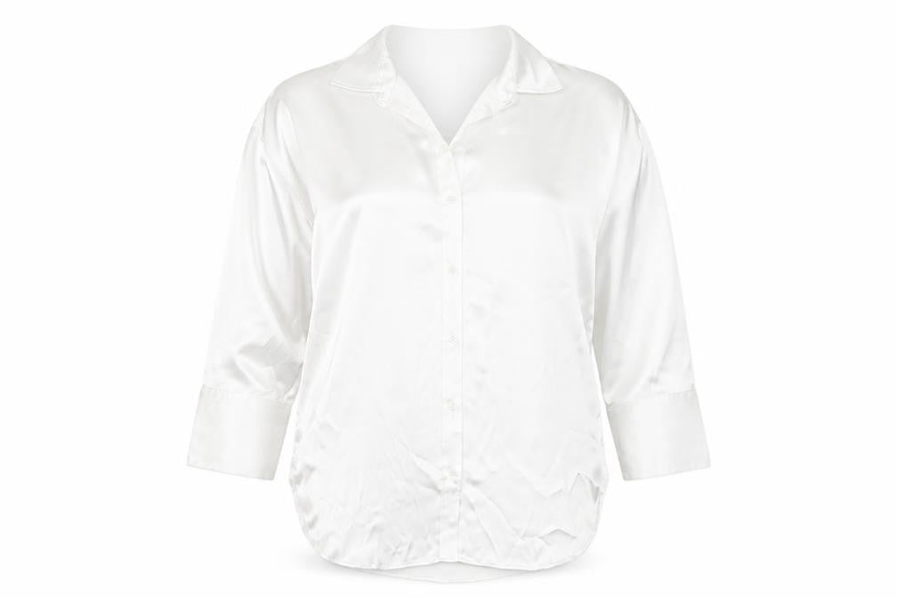Womens UK Size M H&M White Basic Blouse