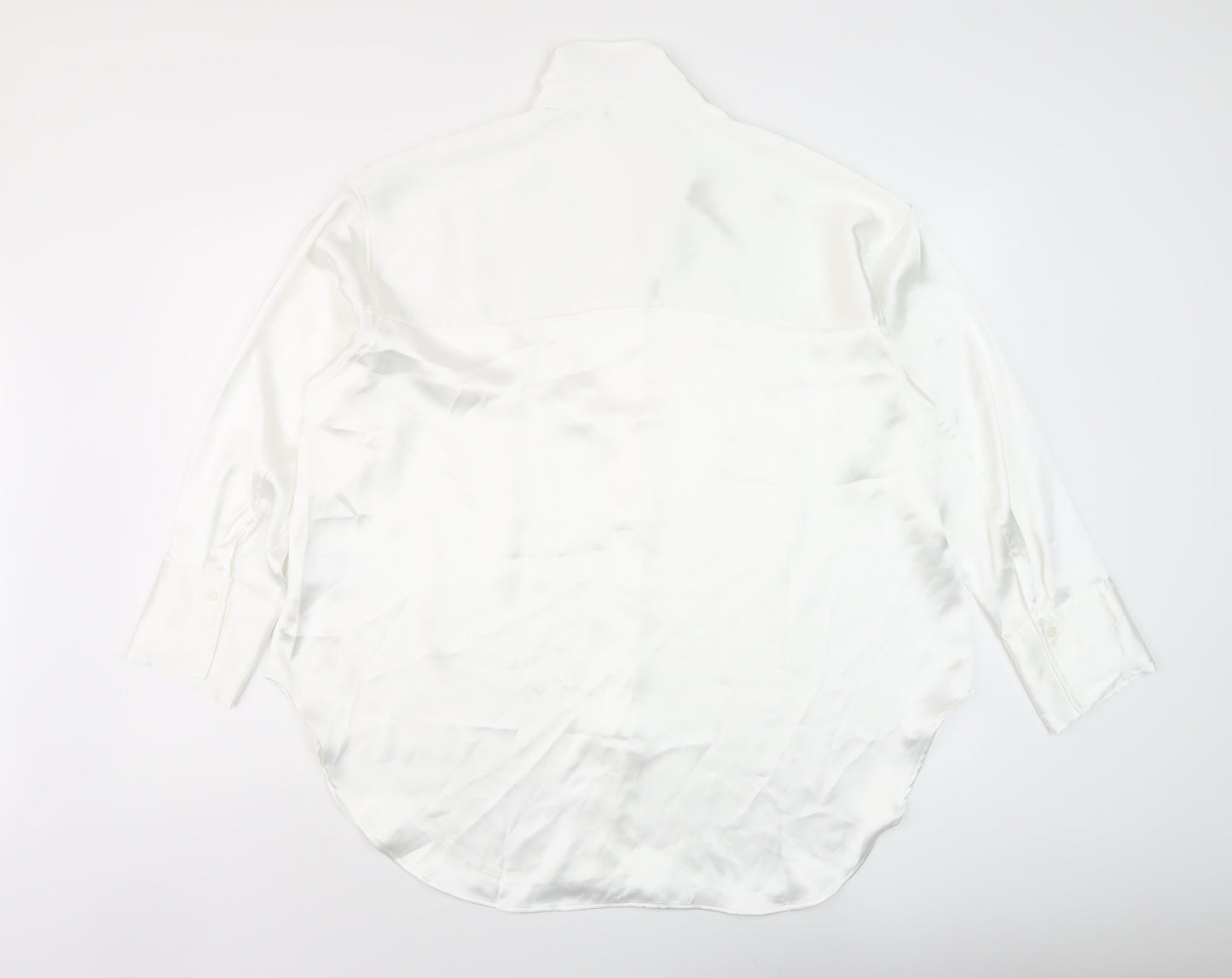 Womens UK Size M H&M White Basic Blouse