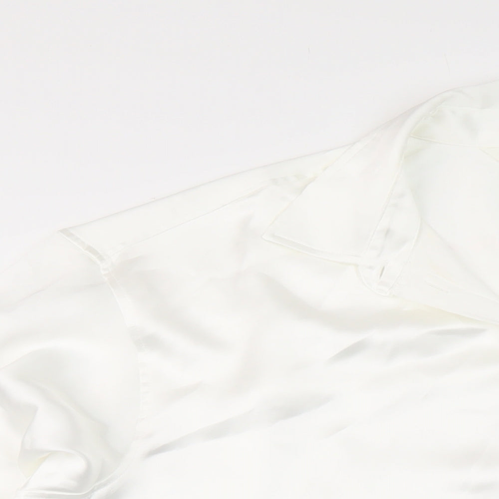 Womens UK Size M H&M White Basic Blouse