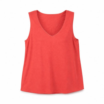 Womens UK Size S Mango Orange Basic Tank