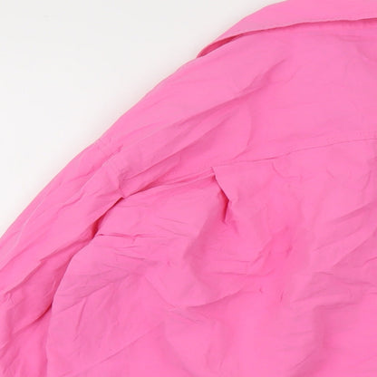 Womens UK Size XS Zara Pink Basic Blouse