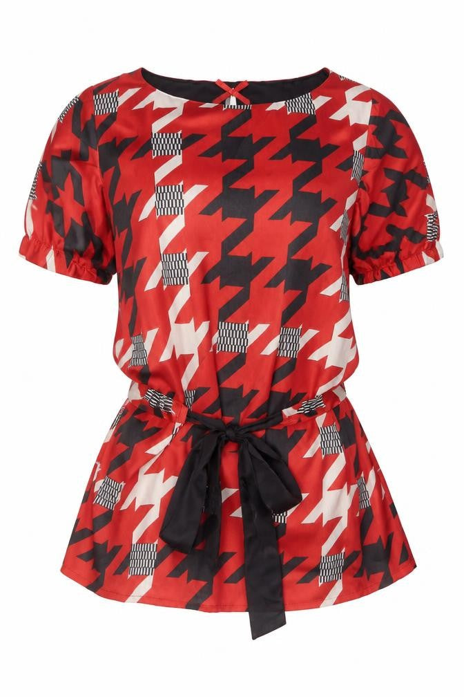 Womens UK Size 14 NEXT Red Basic Blouse