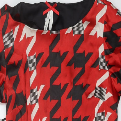 Womens UK Size 14 NEXT Red Basic Blouse