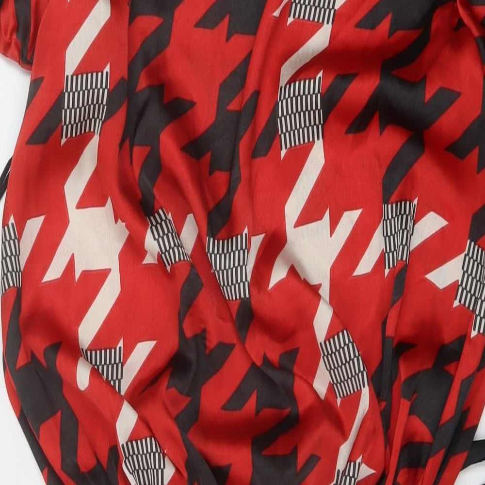 Womens UK Size 14 NEXT Red Basic Blouse